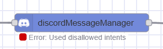 User disallowed intent "User disallowed intent"